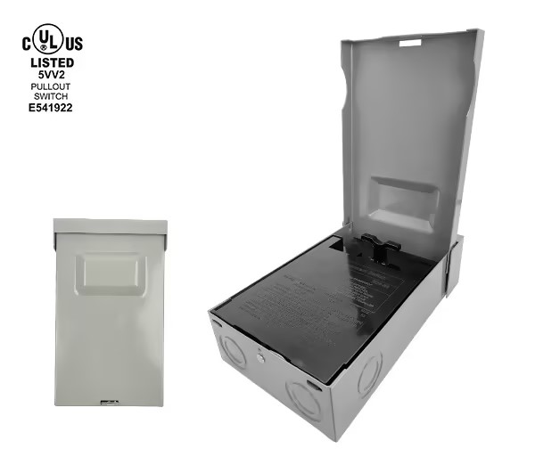 Top Open Pull-Out Disconnect Switch 60A 240V Non-Fused